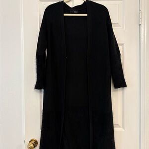 Black Long Cardigan Sweater